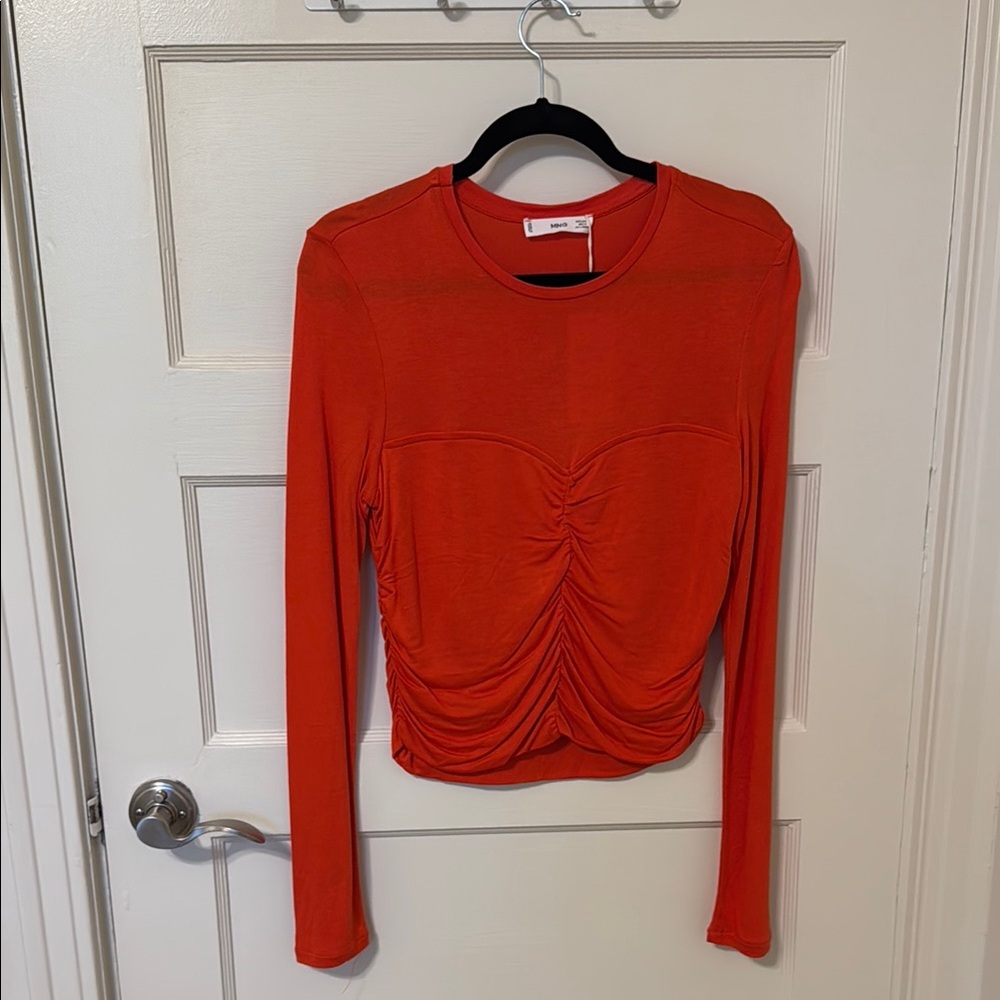 MNG Women's Red Long Sleeve Top
